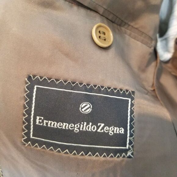 Ermenegildo Zegna Mens Wool Silk Blazer Sz 42R Boardroom Suit Jacket Luxury Core - Picture 8 of 10